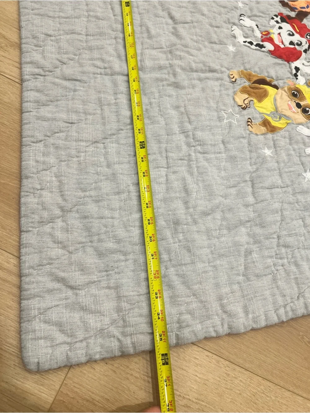 Pottery Barn Kids Gray Paw Patrol Quilted Baby Blanket